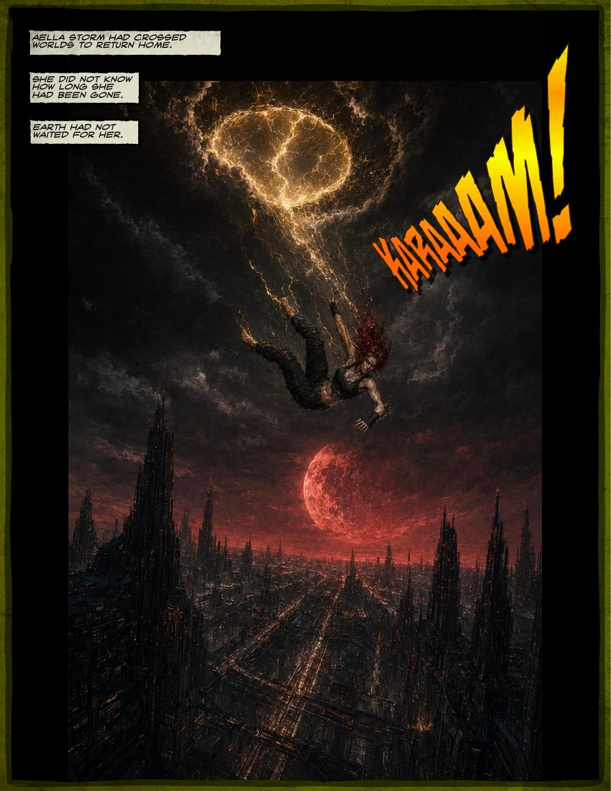 Preview page from CRONUS issue 5 showing Aella's return