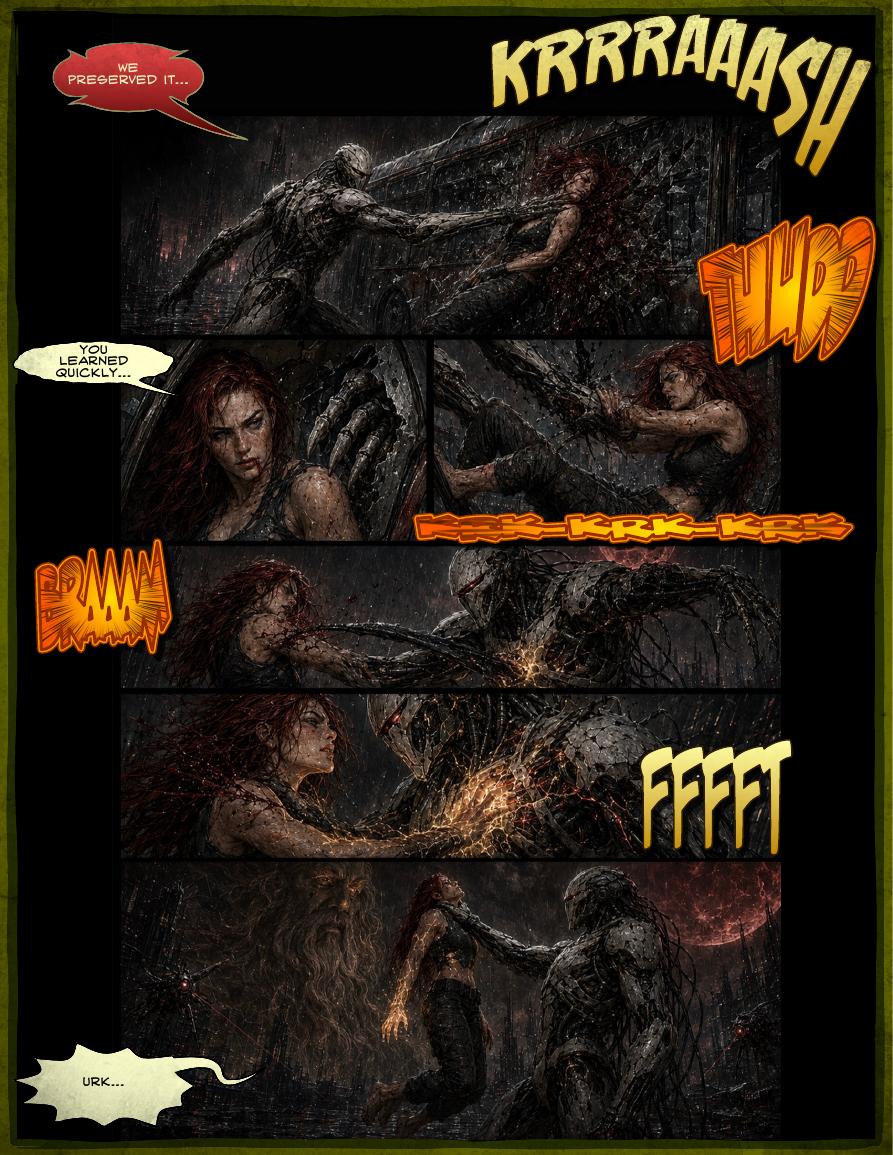 Preview page from CRONUS issue 5 showing the dark world Aella enters