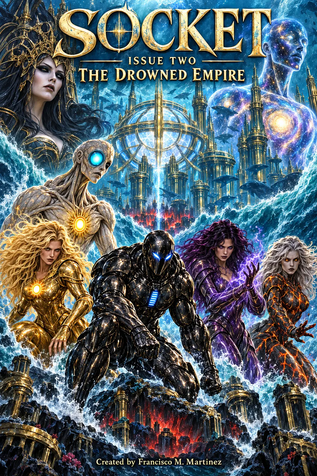 Cover of SOCKET issue 2: The Drowned Empire
