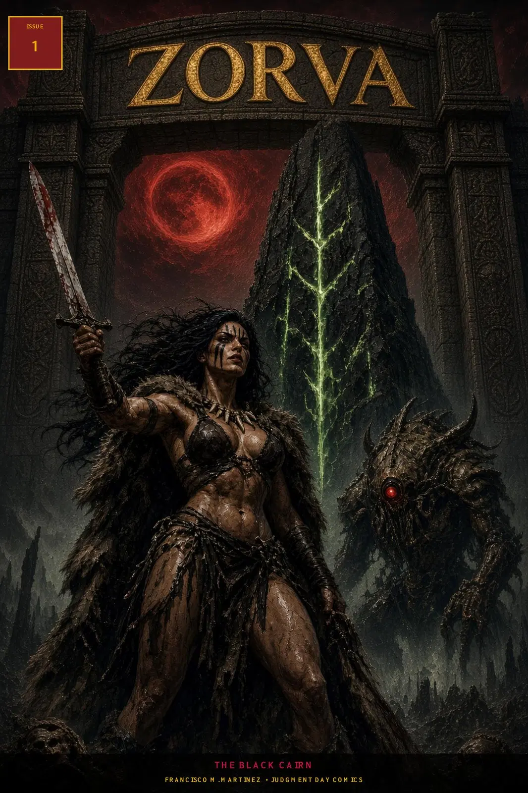 Cover of ZORVA issue 1: The Black Cairn