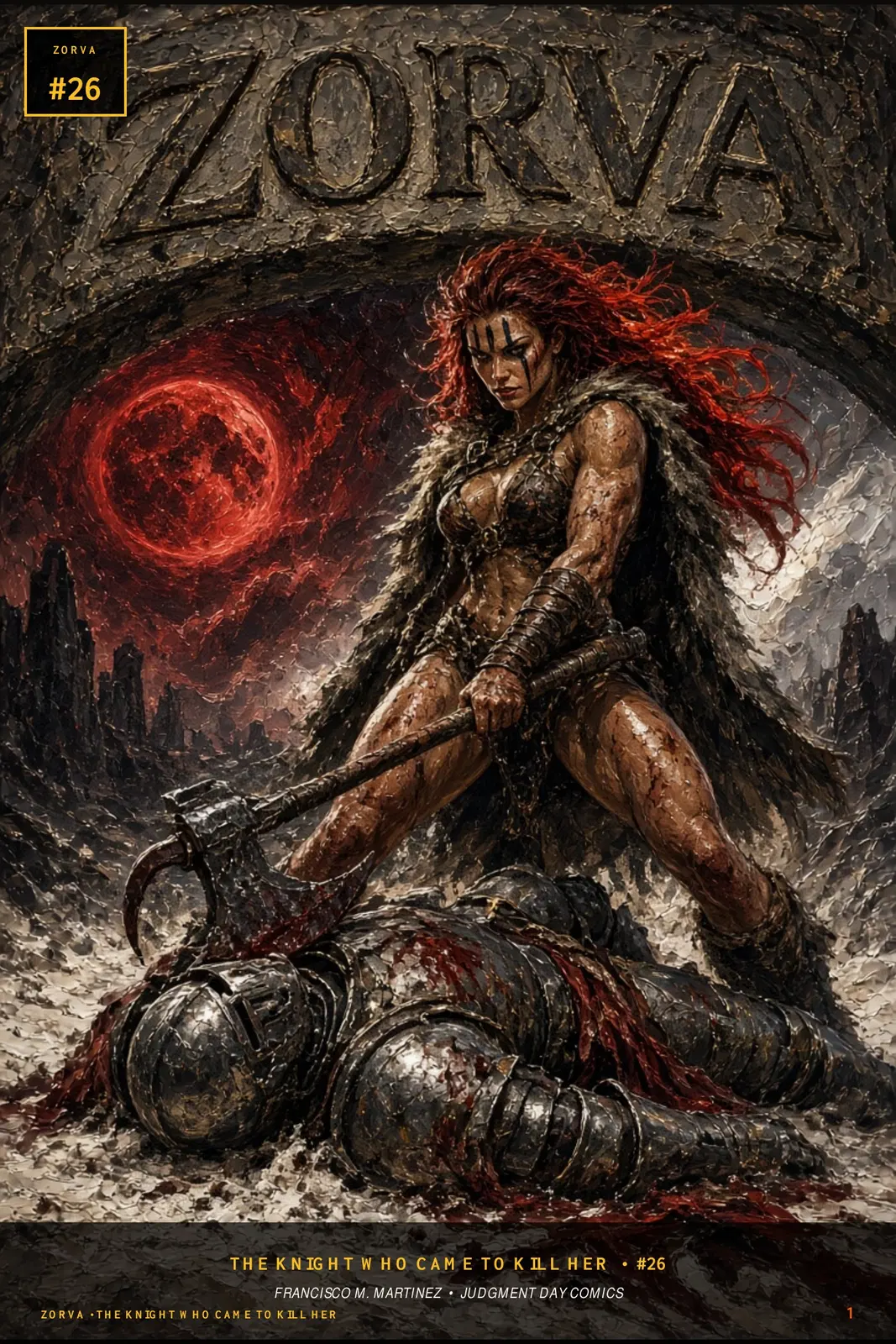 Cover of ZORVA issue 26: The Knight Who Came to Kill Her